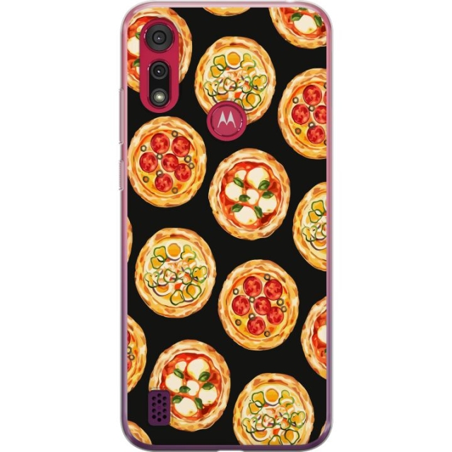 Mobile case for Motorola Moto E6s (2020) with Pizza design