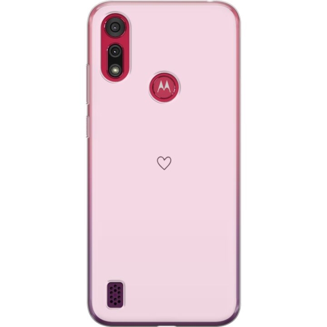 Mobile case for Motorola Moto E6s (2020) with Heart design