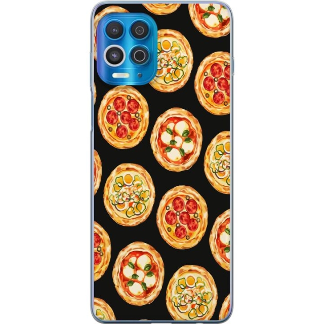 Mobile case for Motorola Edge S with Pizza design
