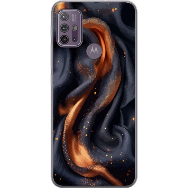 Mobile case for Motorola Moto G10 with Fiery silk design