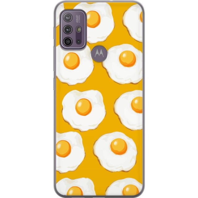 Mobile case for Motorola Moto G10 with Fried egg design