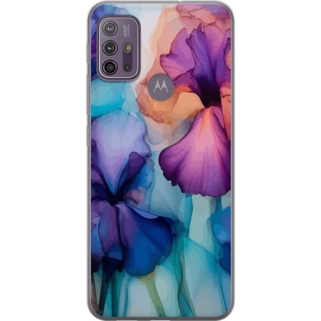 Mobile case for Motorola Moto G10 with Magical flowers design
