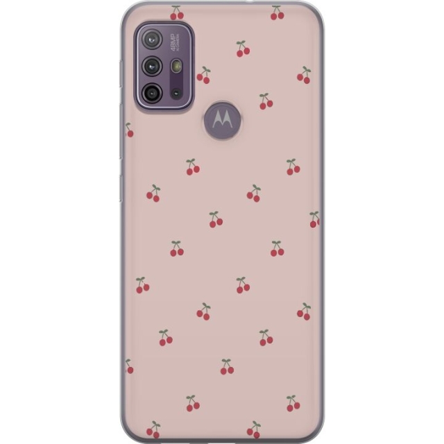 Mobile case for Motorola Moto G10 with Cherry design