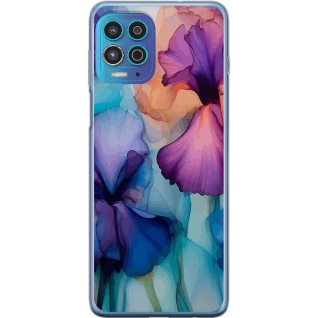 Mobile case for Motorola Moto G100 with Magical flowers design