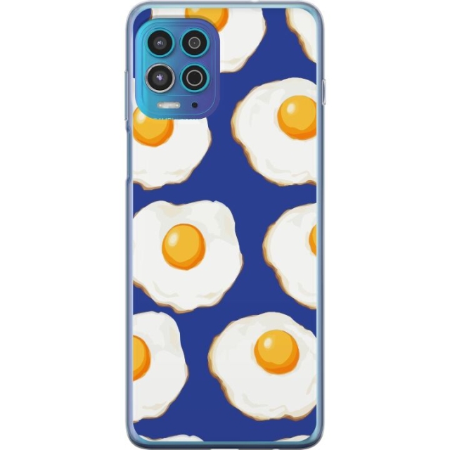 Mobile case for Motorola Moto G100 with Fried eggs design