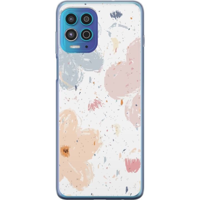 Mobile case for Motorola Moto G100 with Flowers design