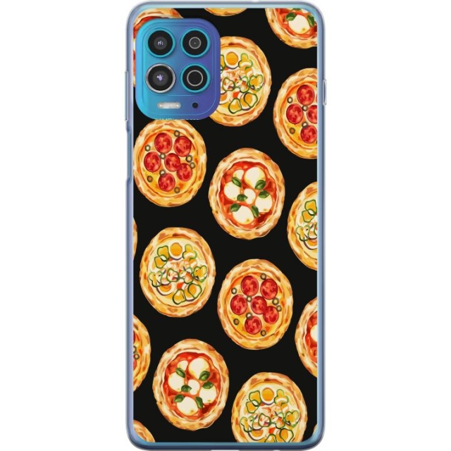 Mobile case for Motorola Moto G100 with Pizza design