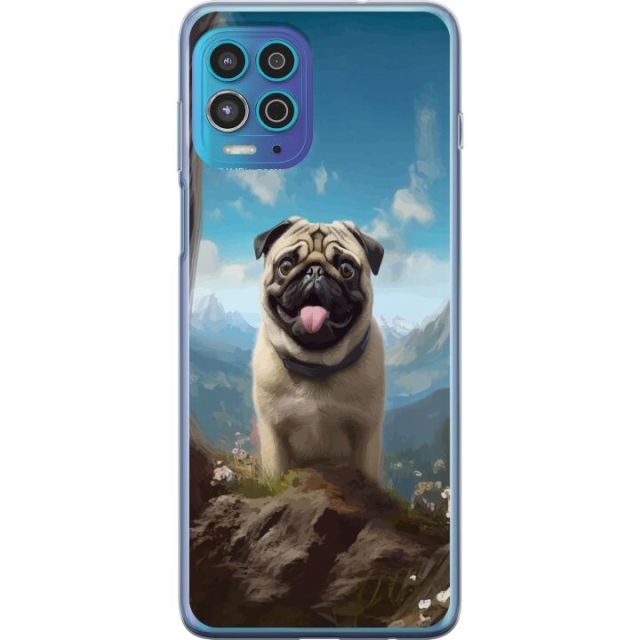 Mobile case for Motorola Moto G100 with Happy Dog design