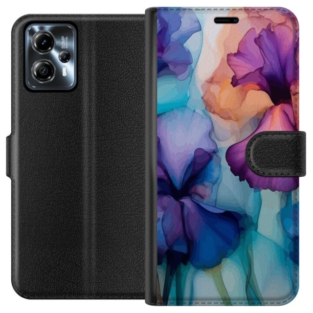 Wallet case for Motorola Moto G13 with Magical flowers design