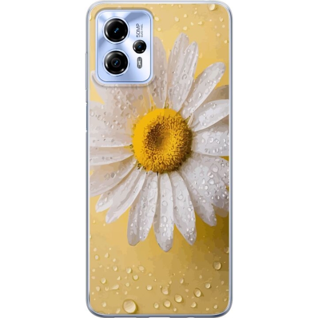 Mobile case for Motorola Moto G13 with Porslinsblomma design