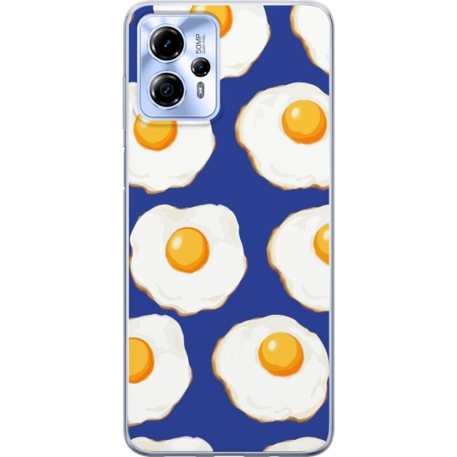 Mobile case for Motorola Moto G13 with Fried eggs design
