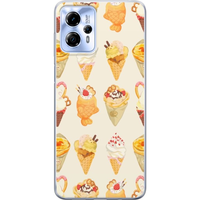 Mobile case for Motorola Moto G13 with Glassy design