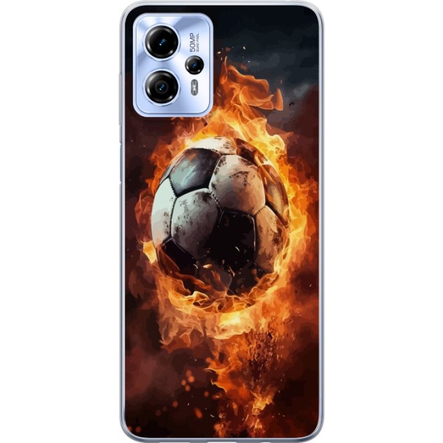 Mobile case for Motorola Moto G13 with Football design