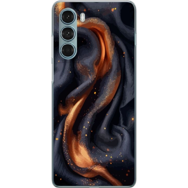 Mobile case for Motorola Moto G200 5G with Fiery silk design
