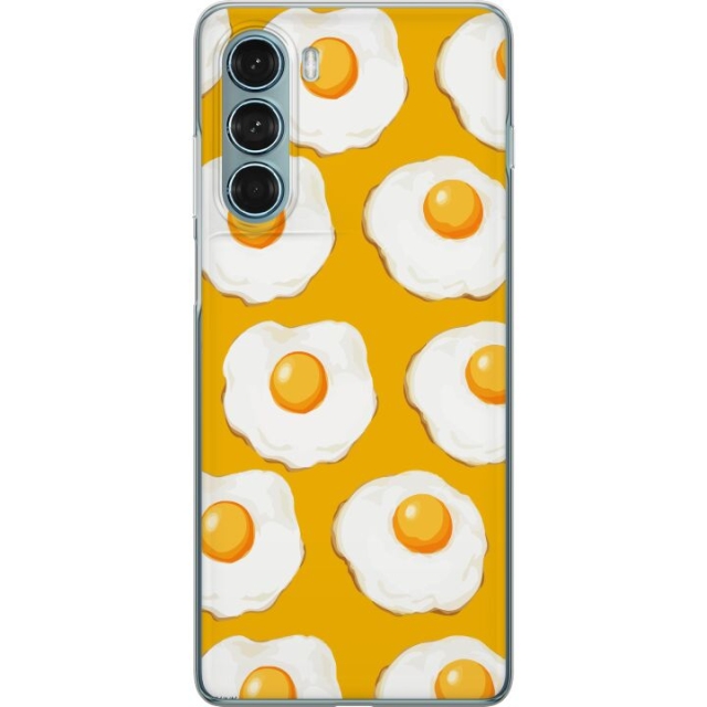 Mobile case for Motorola Moto G200 5G with Fried egg design