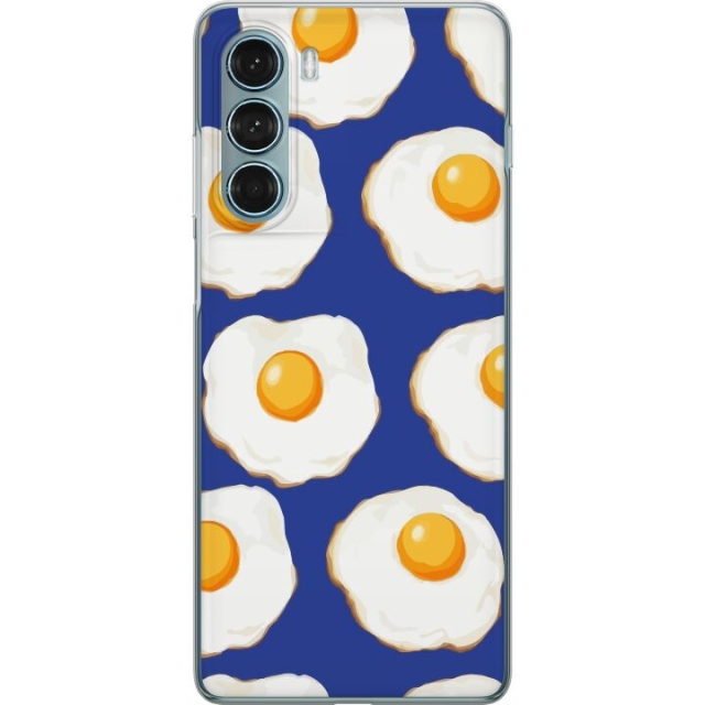 Mobile case for Motorola Moto G200 5G with Fried eggs design