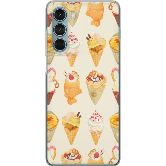 Mobile case for Motorola Moto G200 5G with Glassy design