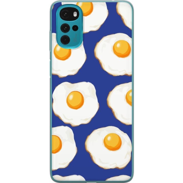 Mobile case for Motorola Moto G22 with Fried eggs design