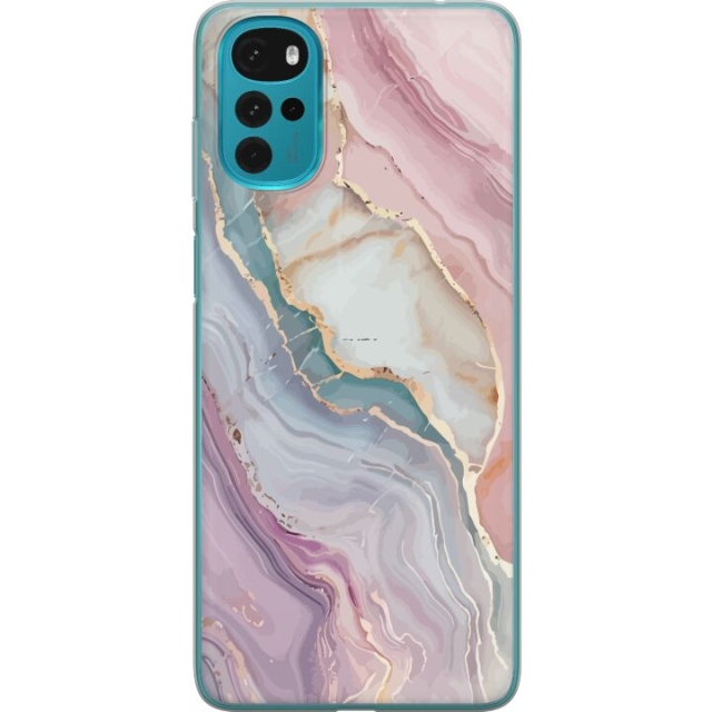 Mobile case for Motorola Moto G22 with Marble design