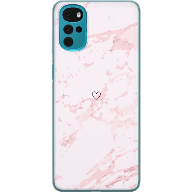 Mobile case for Motorola Moto G22 with Pink Heart design