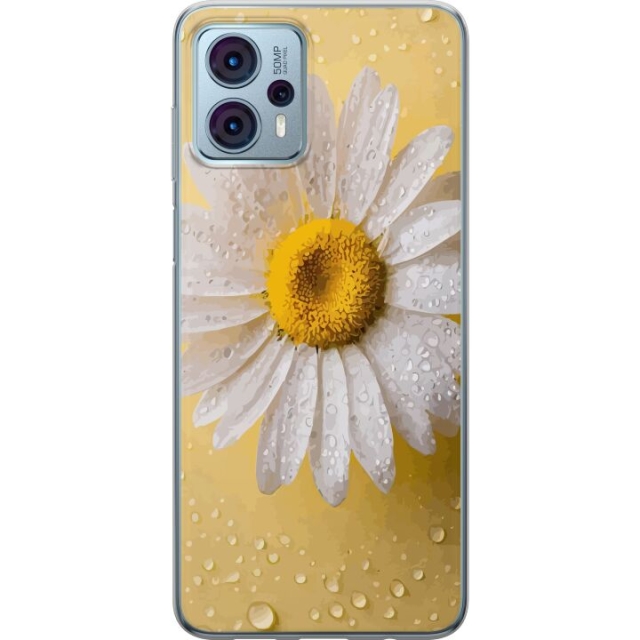 Mobile case for Motorola Moto G23 with Porslinsblomma design