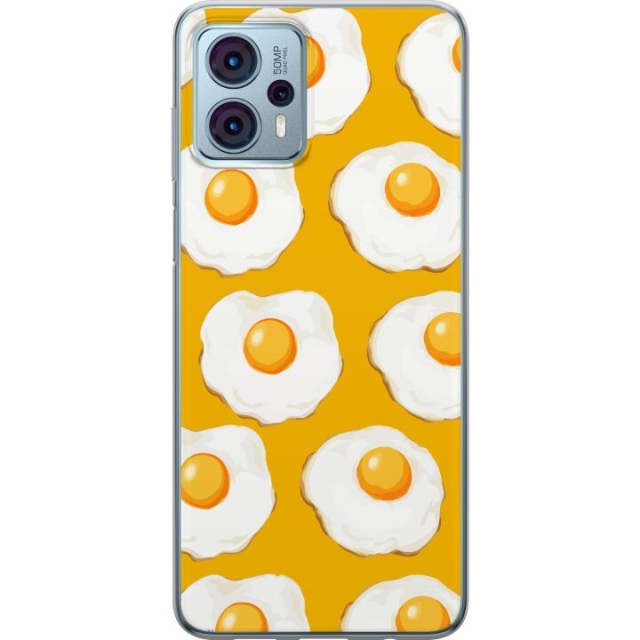 Mobile case for Motorola Moto G23 with Fried egg design