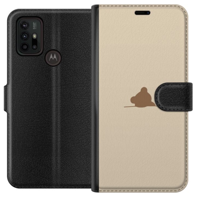 Wallet case for Motorola Moto G30 with Nalle design
