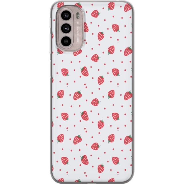 Mobile case for Motorola Moto G41 with Strawberries design