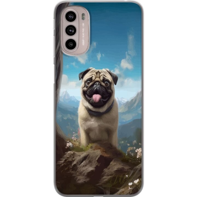 Mobile case for Motorola Moto G41 with Happy Dog design