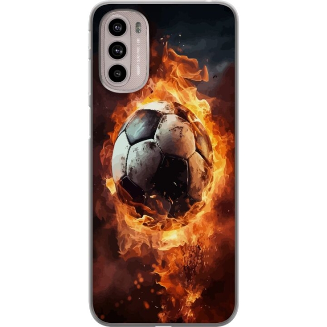 Mobile case for Motorola Moto G41 with Football design