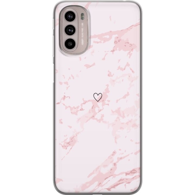 Mobile case for Motorola Moto G41 with Pink Heart design