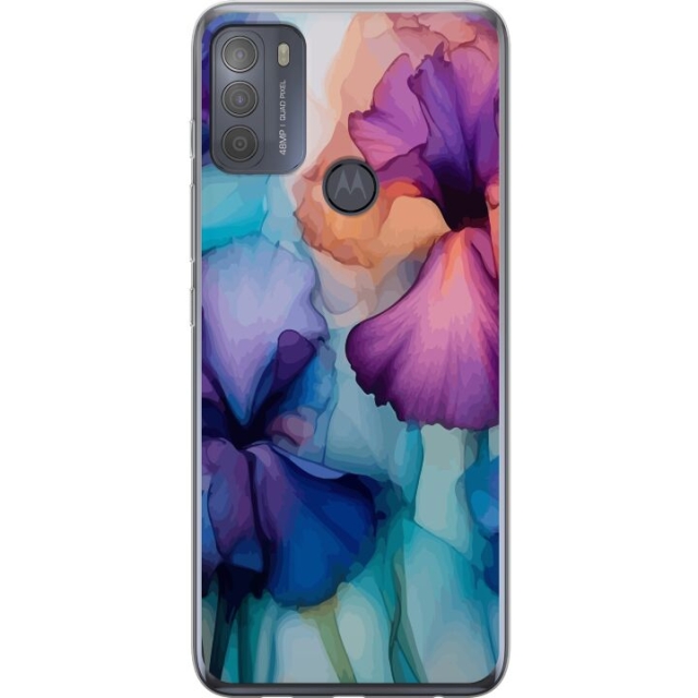 Mobile case for Motorola Moto G50 with Magical flowers design