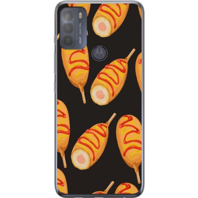 Mobile case for Motorola Moto G50 with Chicken drumstick design
