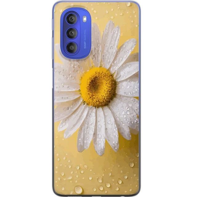 Mobile case for Motorola Moto G51 5G with Porslinsblomma design