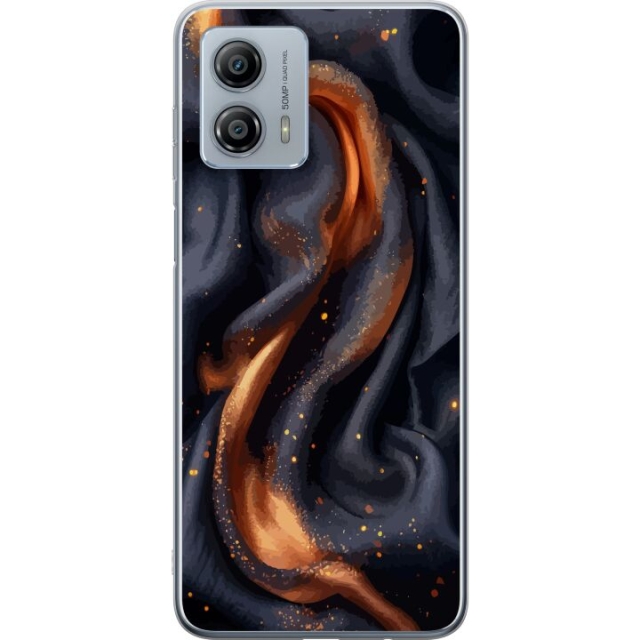 Mobile case for Motorola Moto G53 with Fiery silk design