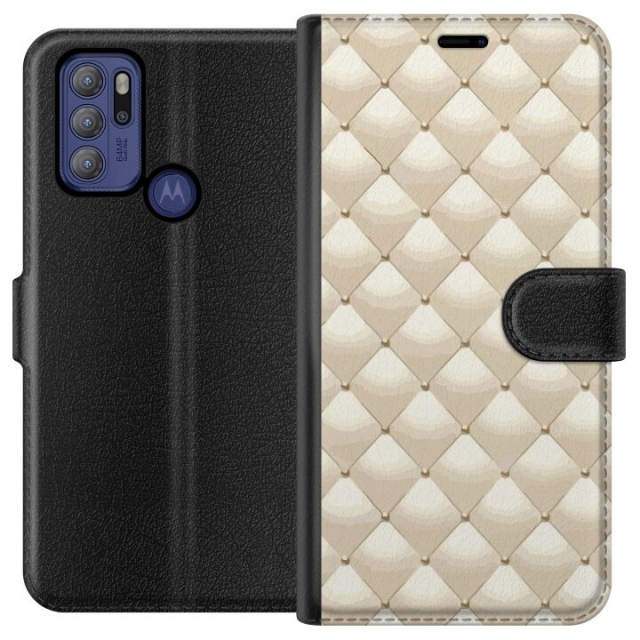 Wallet case for Motorola Moto G60S with Gold shine design