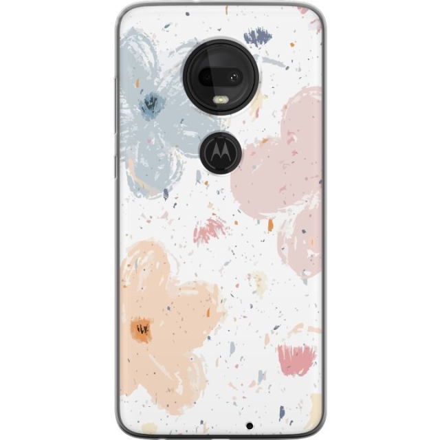 Mobile case for Motorola Moto G7  with Flowers design