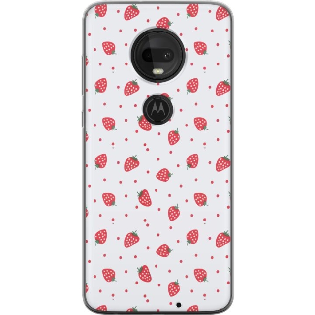 Mobile case for Motorola Moto G7  with Strawberries design