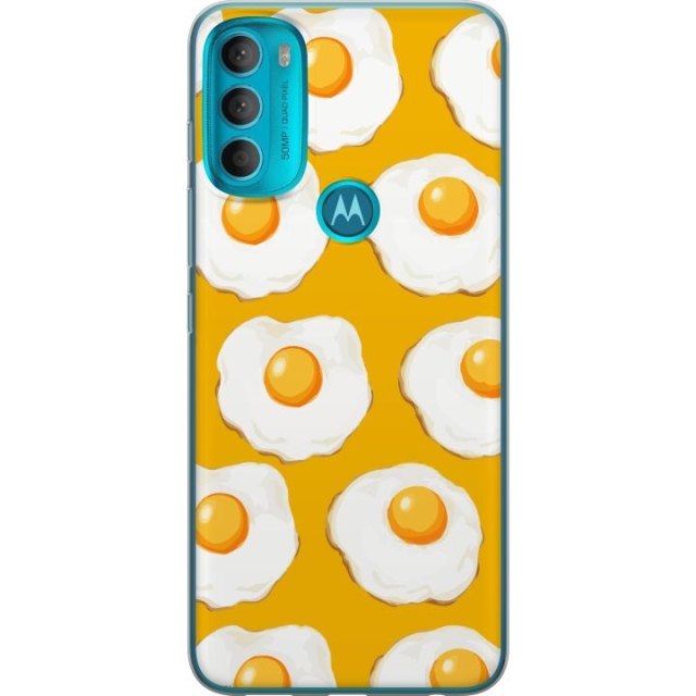 Mobile case for Motorola Moto G71 5G with Fried egg design