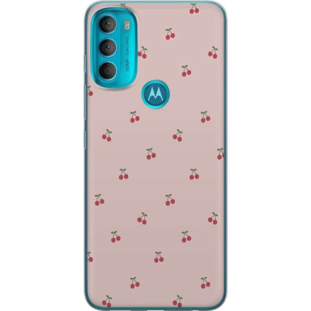 Mobile case for Motorola Moto G71 5G with Cherry design