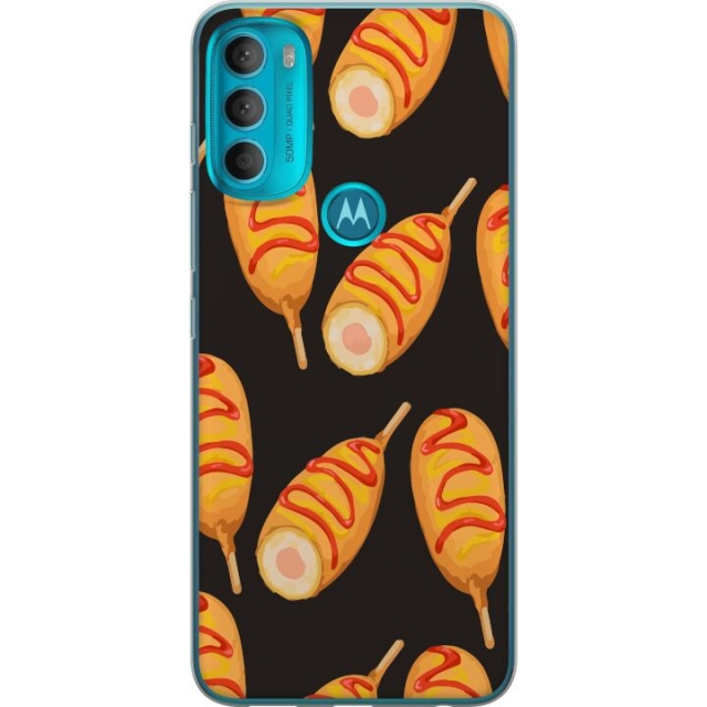 Mobile case for Motorola Moto G71 5G with Chicken drumstick design