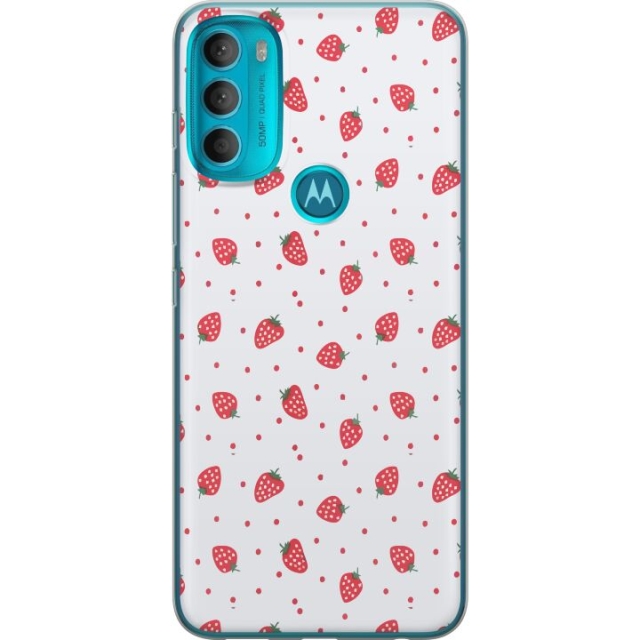 Mobile case for Motorola Moto G71 5G with Strawberries design