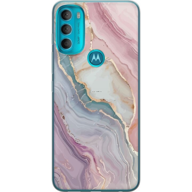 Mobile case for Motorola Moto G71 5G with Marble design
