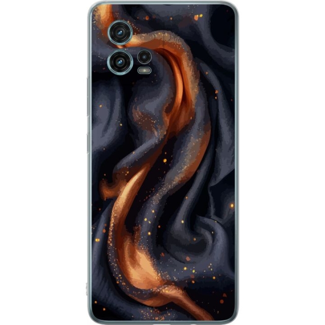Mobile case for Motorola Moto G72 with Fiery silk design