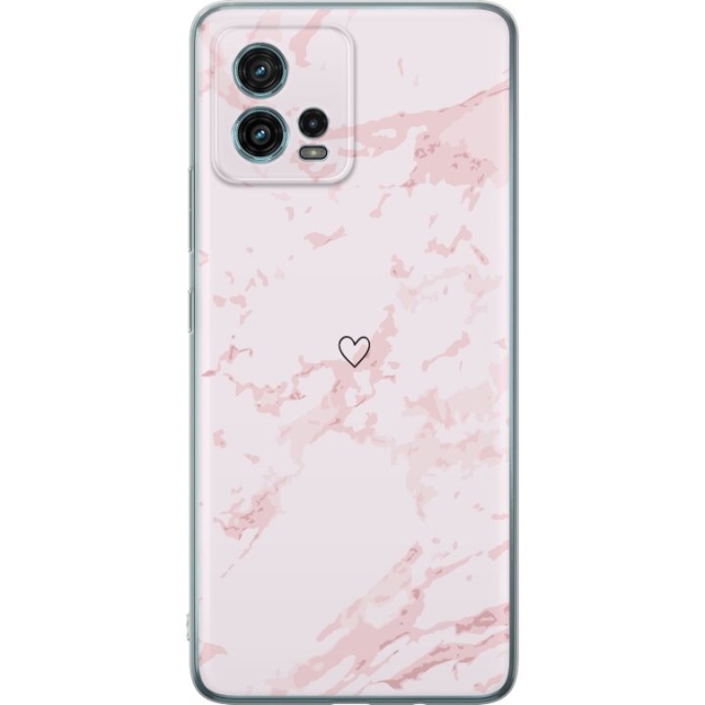 Mobile case for Motorola Moto G72 with Pink Heart design