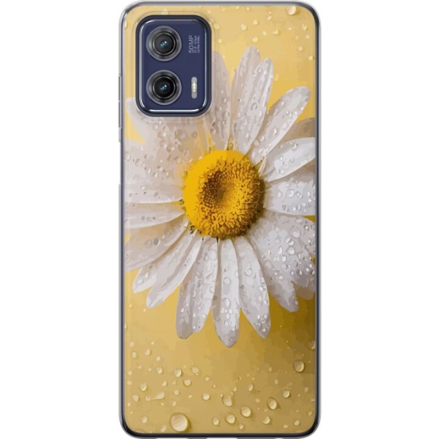 Mobile case for Motorola Moto G73 with Porslinsblomma design