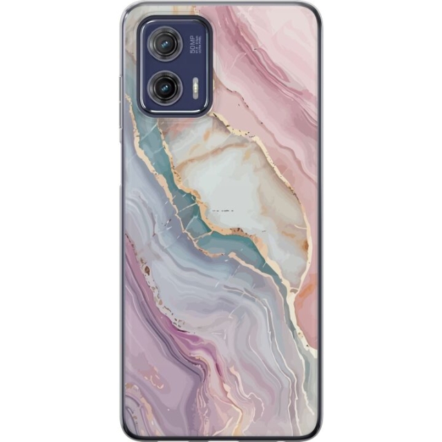 Mobile case for Motorola Moto G73 with Marble design