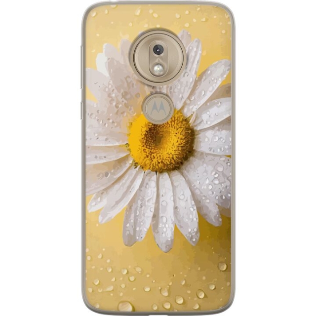 Mobile case for Motorola Moto G7 Play with Porslinsblomma design