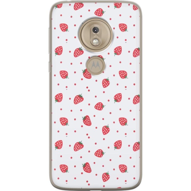 Mobile case for Motorola Moto G7 Play with Strawberries design