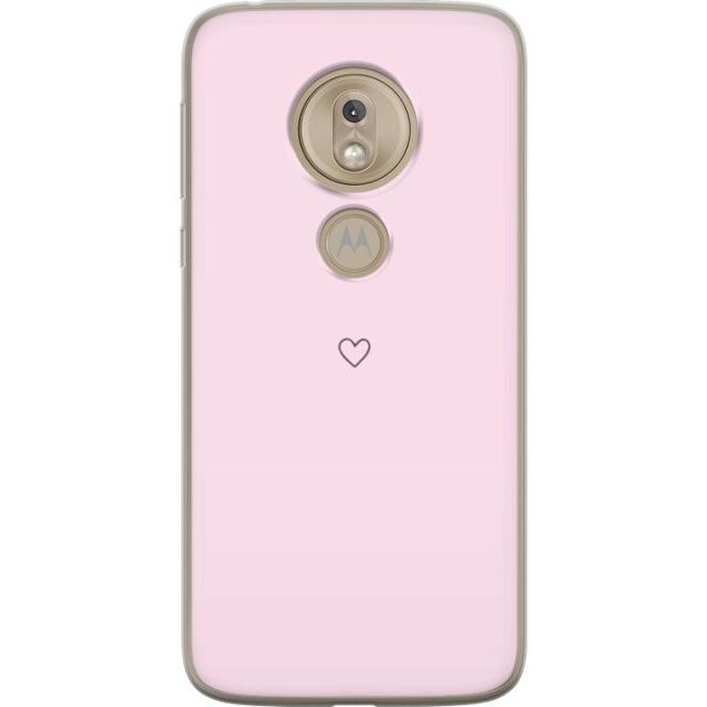 Mobile case for Motorola Moto G7 Play with Heart design